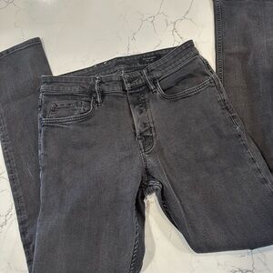 All Saints Charcoal Straight Jeans